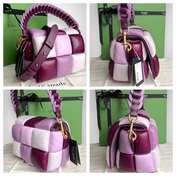 🚫SOLD ON MERCARI🚫 Kate Spade Boxxy Lambskin Leather Crossbody Bag in Purple - Picture 5 of 17